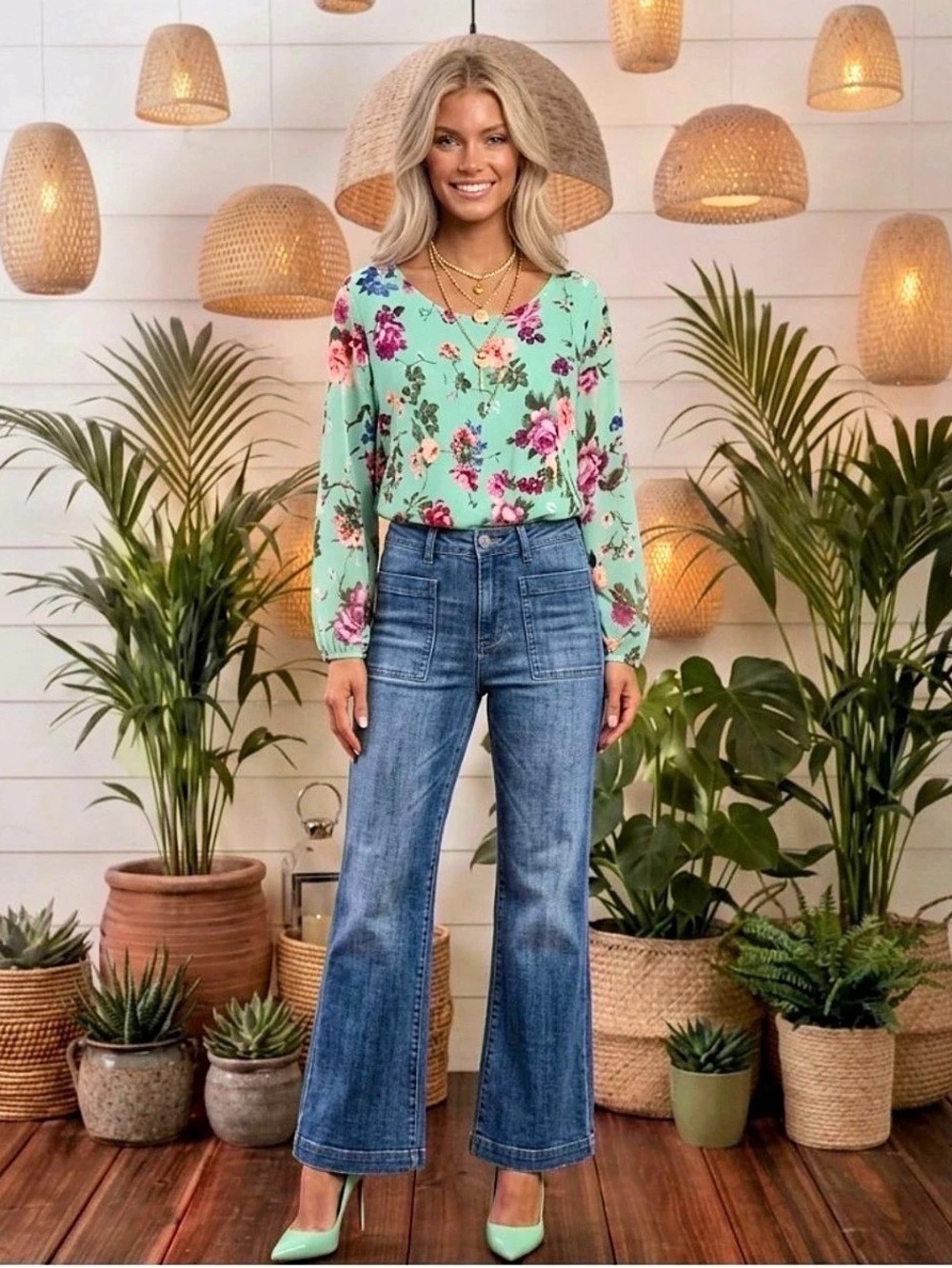 The Limited 312 Denim Wide Leg Jeans Sz: 12